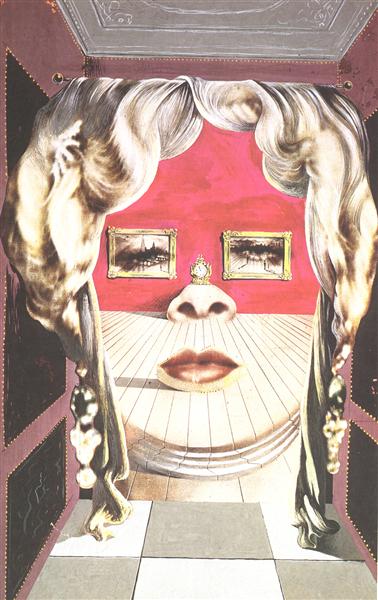 378x600 Face Of Mae West Which May Be Used As An Apartment, C.1935 - Mae West Painting