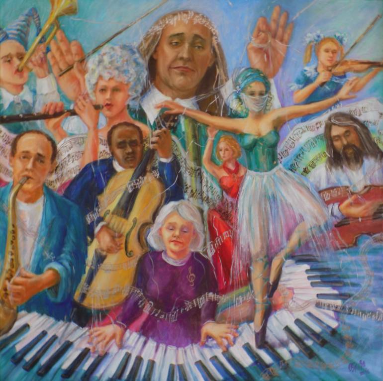 770x766 Saatchi Art The Maestro Painting By Olena Skiba - Maestro Painting