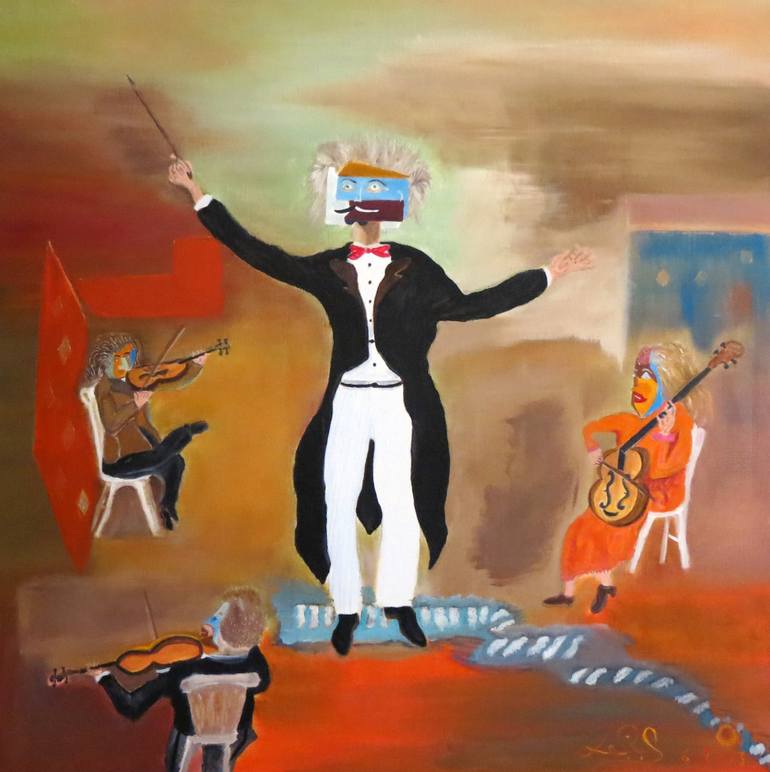 770x772 Saatchi Art The Maestro Painting By Look Us - Maestro Painting