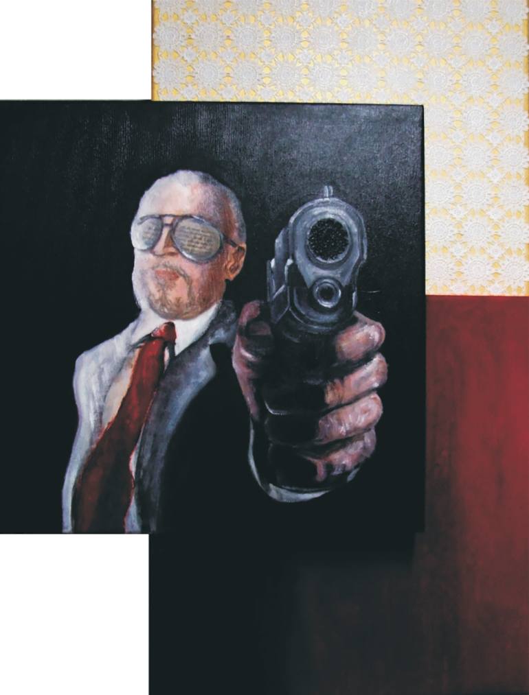 770x1013 Saatchi Art Man's Mafia Painting By Rob Pec - Mafia Painting