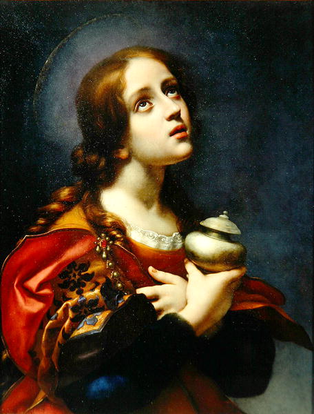 456x600 Mary Magdalene 1660 70 Painting Carlo Dolci Oil Paintings - Magdalene Painting