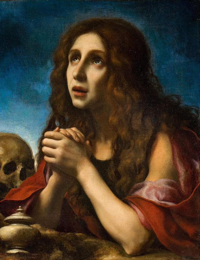 694x900 The Penitent Magdalen Painting By Carlo Dolci - Magdalene Painting