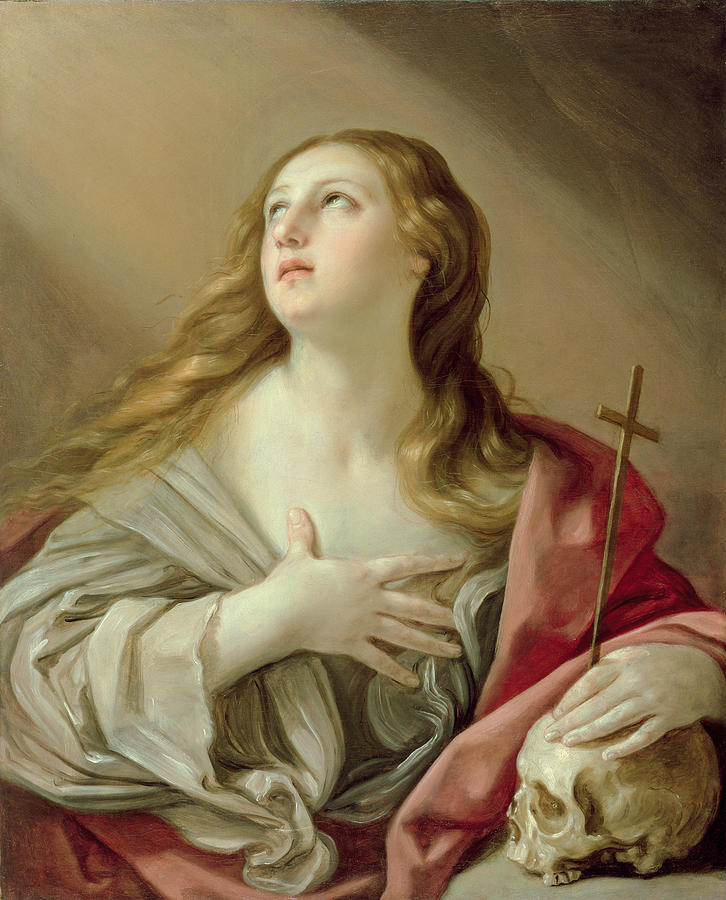 726x900 The Penitent Magdalene Painting By Guido Reni - Magdalene Painting