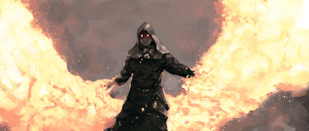 1080x458 Fire Mage - Mage Painting