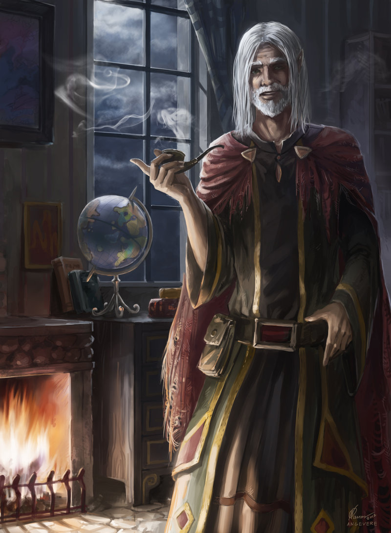 800x1091 Mage's Room By Angevere - Mage Painting