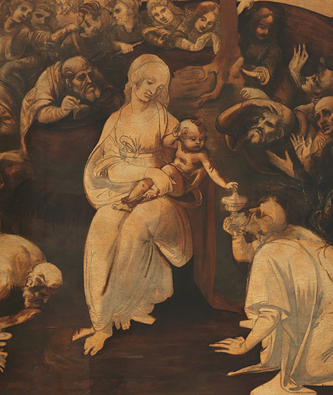 480x570 Adoration Of The Magi San Donato In Scopeto Artworks Uffizi - Magi Painting