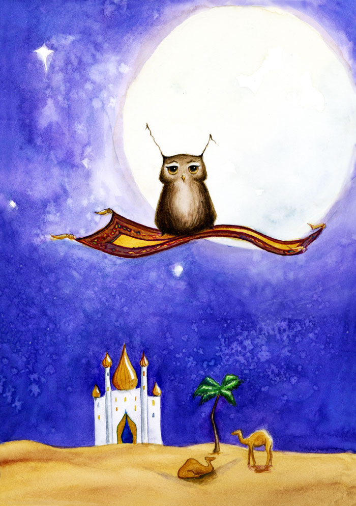 700x994 Herbert's Magic Carpet Ride - Magic Carpet Painting