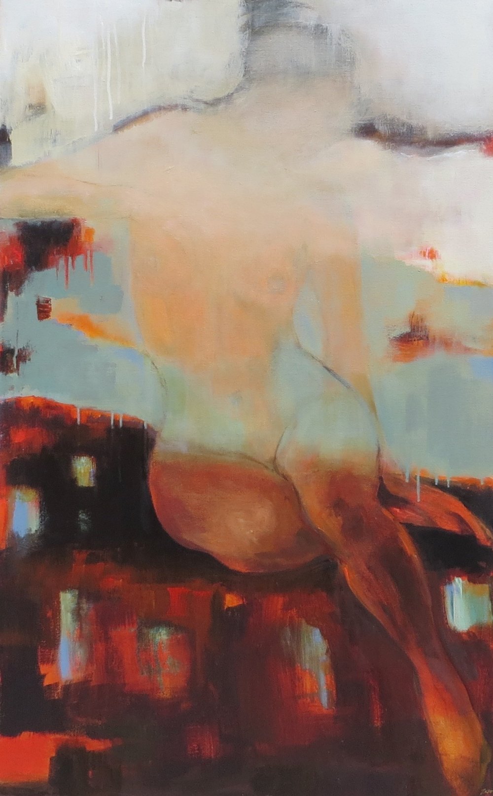 1000x1615 Karen Zazonkaren's Paintings Figurativeabstract Paintings - Magic Carpet Painting