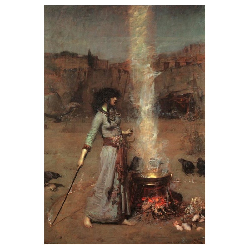 800x800 Magic Circle 1886 By John William Waterhouse Art Gallery Oil - Magic Circle Painting
