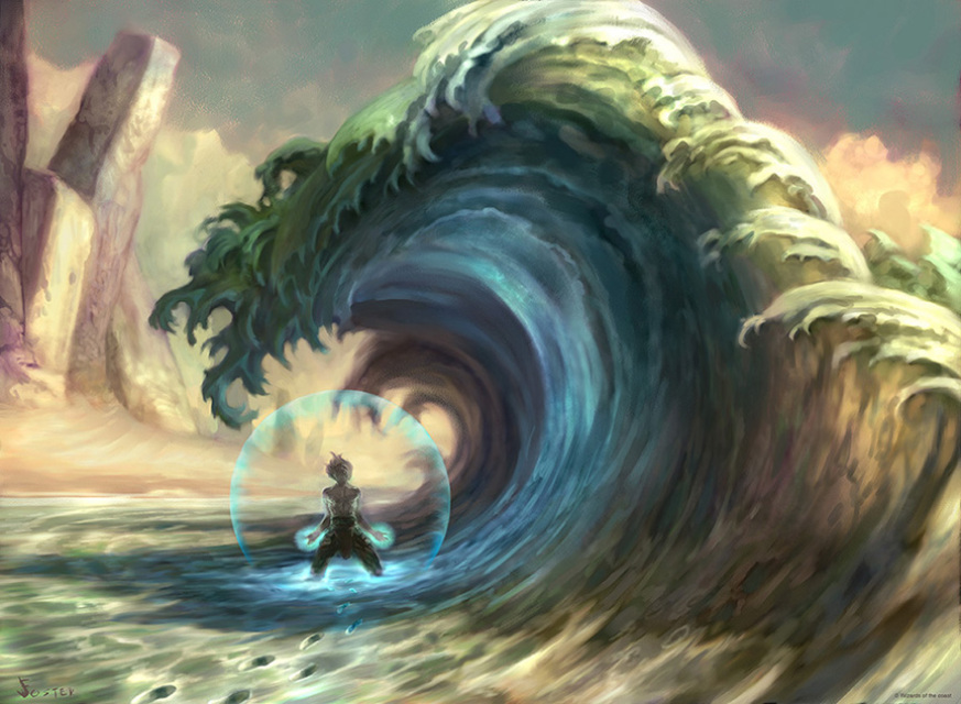 873x640 Magic The Gathering Card Art Time Warp - Magic The Gathering Painting