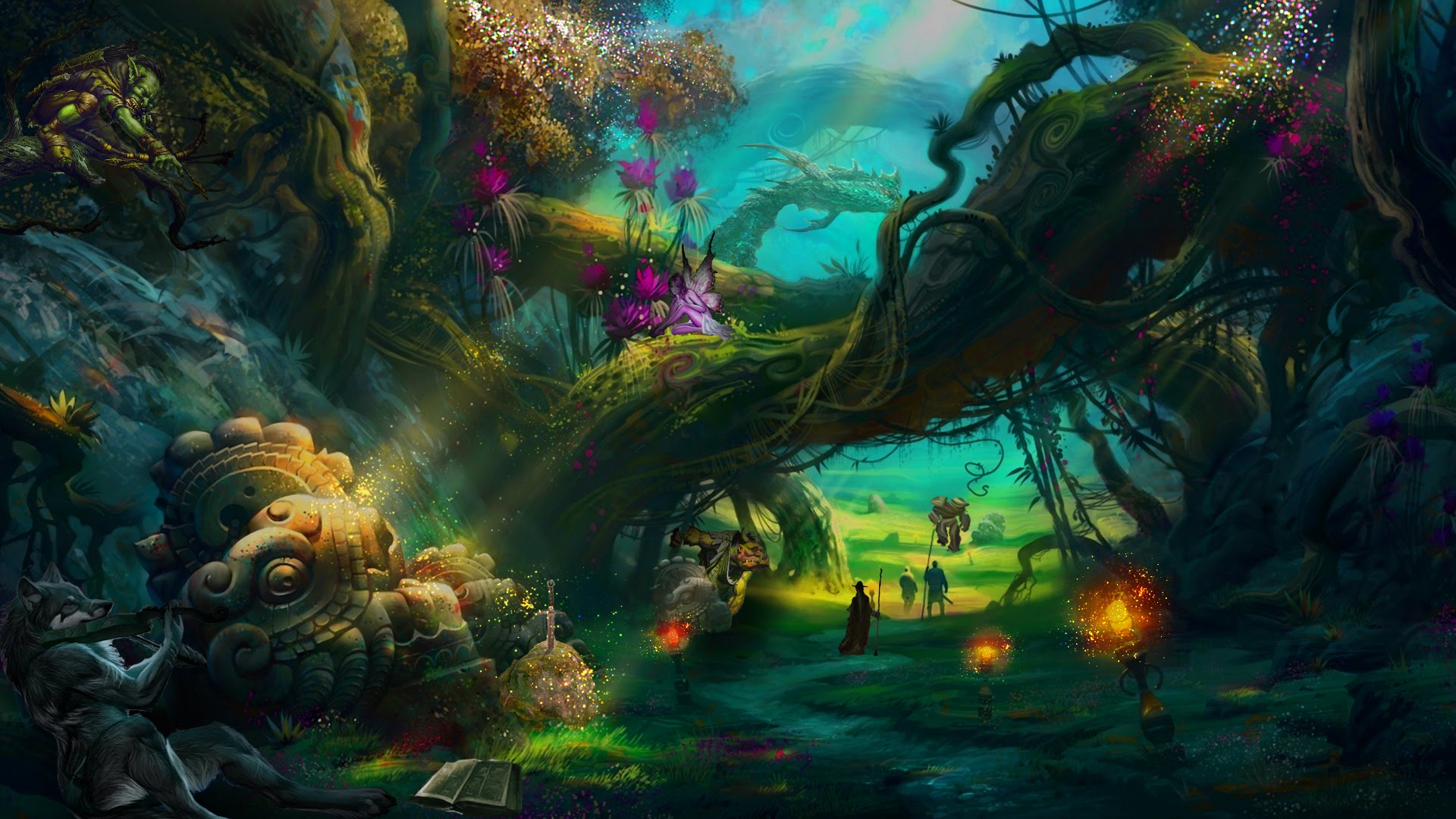 Magical Forest Painting at Explore collection of