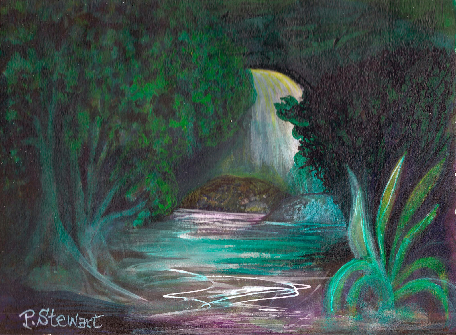 1600x1176 Penny Paints, Penny Stewart Aka Mystical, Magical - Magical Forest Painting