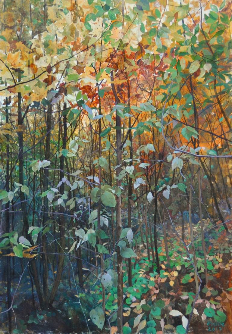 770x1109 Saatchi Art Magical Forest Painting By Polina Kuznetsova - Magical Forest Painting