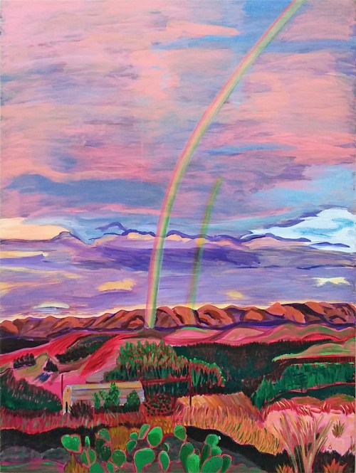 500x665 Southwest Landscape Painting Magical Mary Rae Studios - Magical Landscape Painting