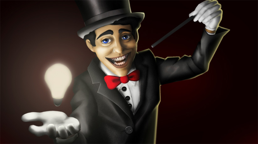 821x460 Magician Painting By 3dlg - Magician Painting