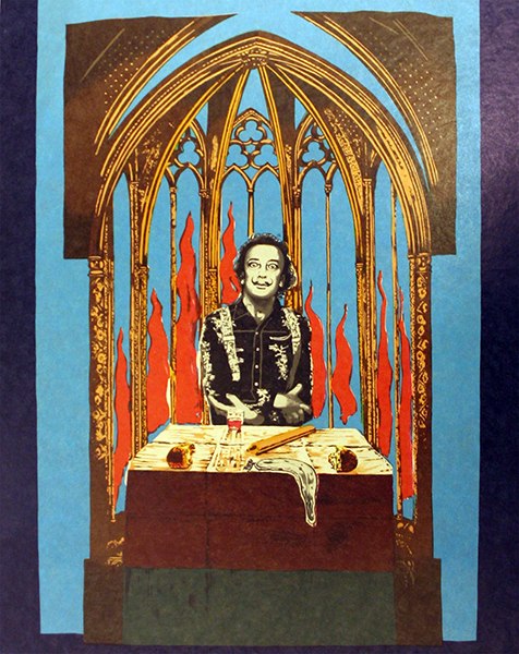 476x600 Dali's Inferno - Magician Painting