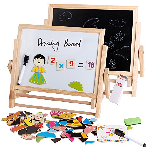 500x500 Wooden Drawing Board Bracket Magnetic Painting Double Sided Art - Magnetic Painting