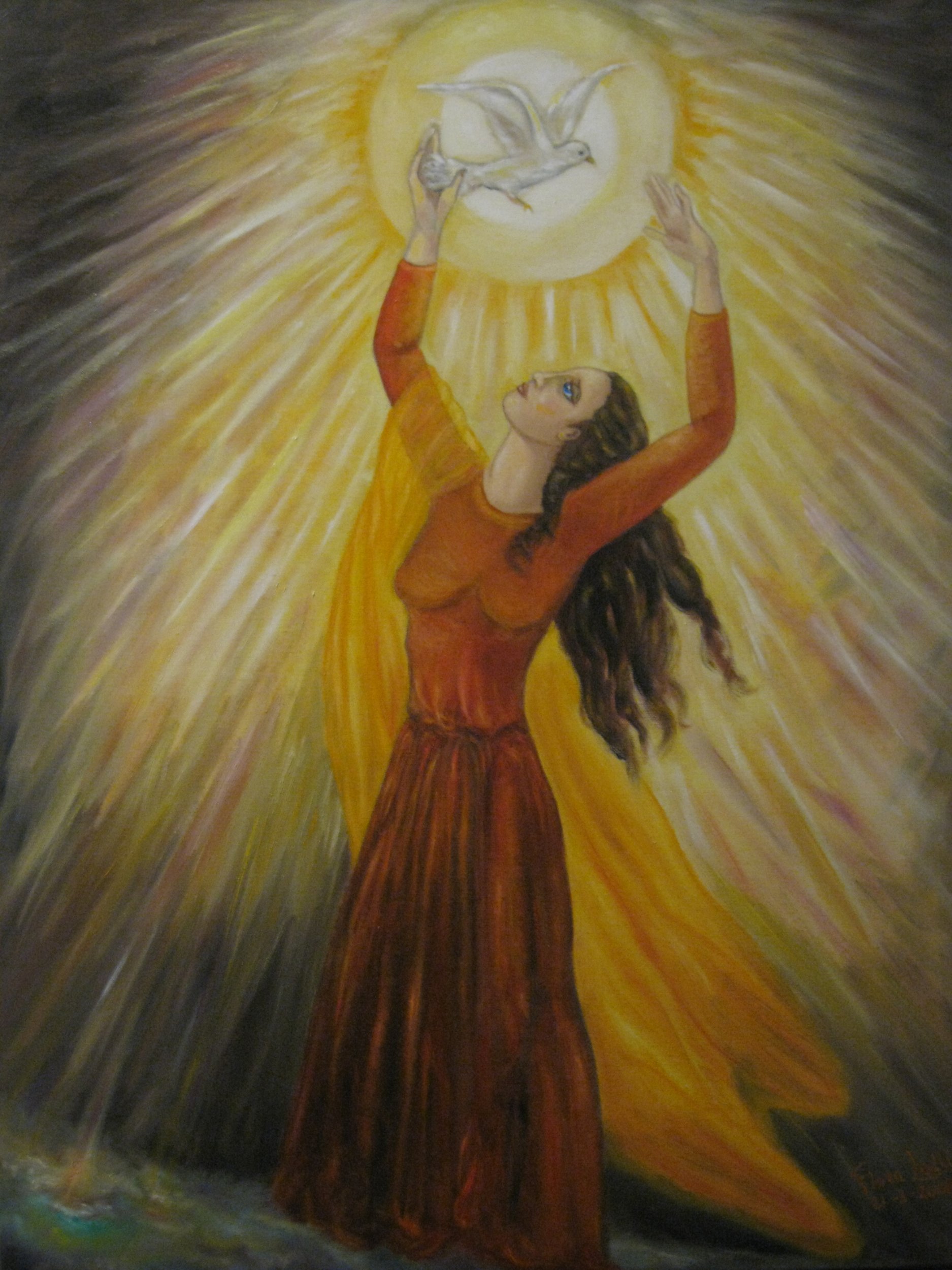 1875x2500 Magnificat (Omaggio Ad Alda Merini) - Magnificat Painting