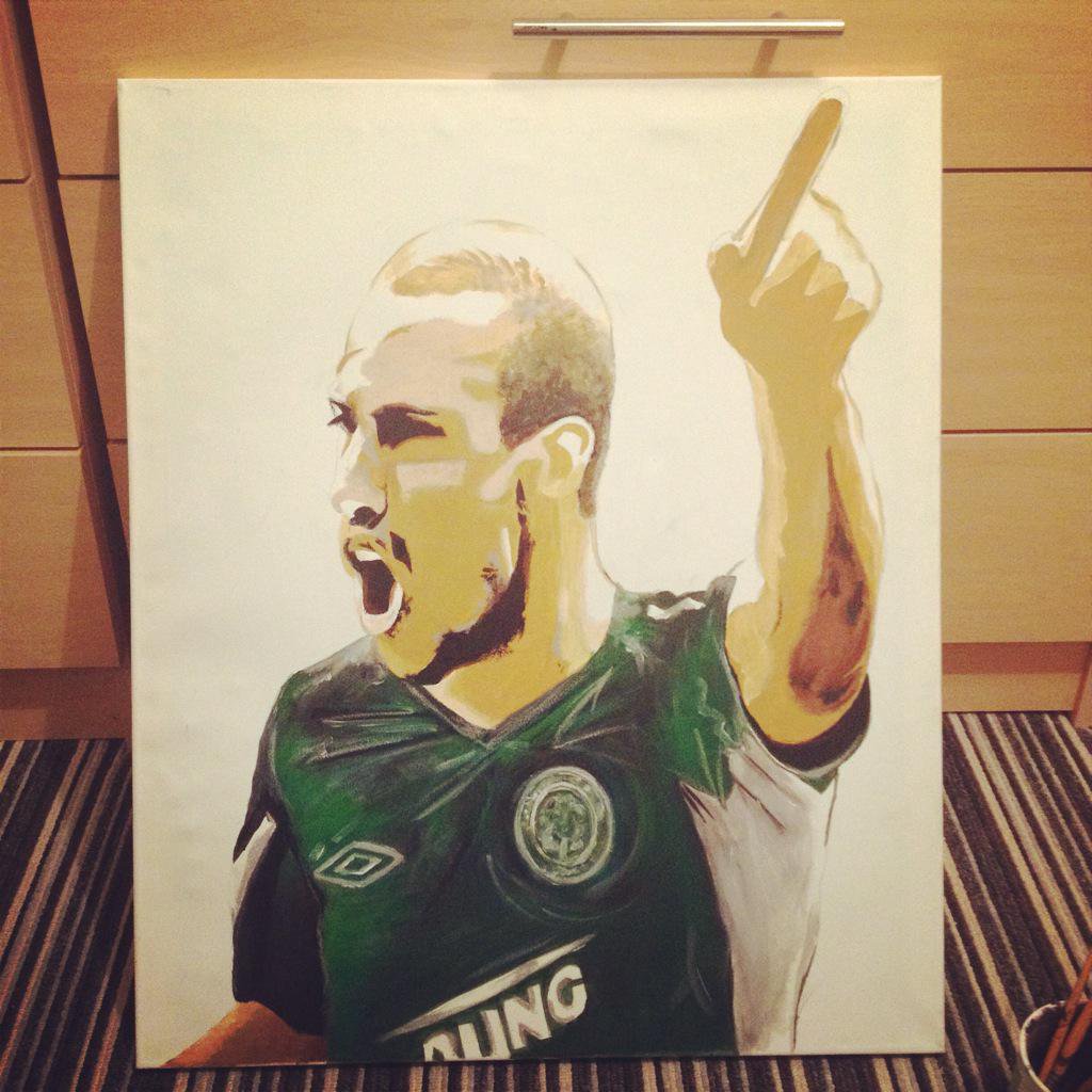 1024x1024 A.c Art On Twitter Sport Art Henrik Larsson Painting Added - Magnificent 7 Painting