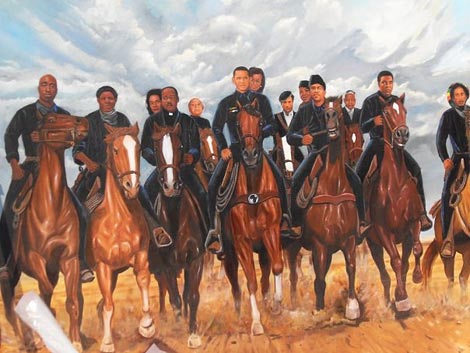 470x353 Stinque The Magnificent Seven Ride! - Magnificent Seven Painting