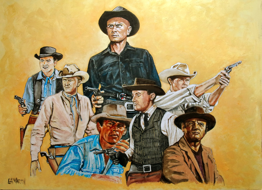 1024x746 The Magnificent Seven By Edwrd984 - Magnificent Seven Painting