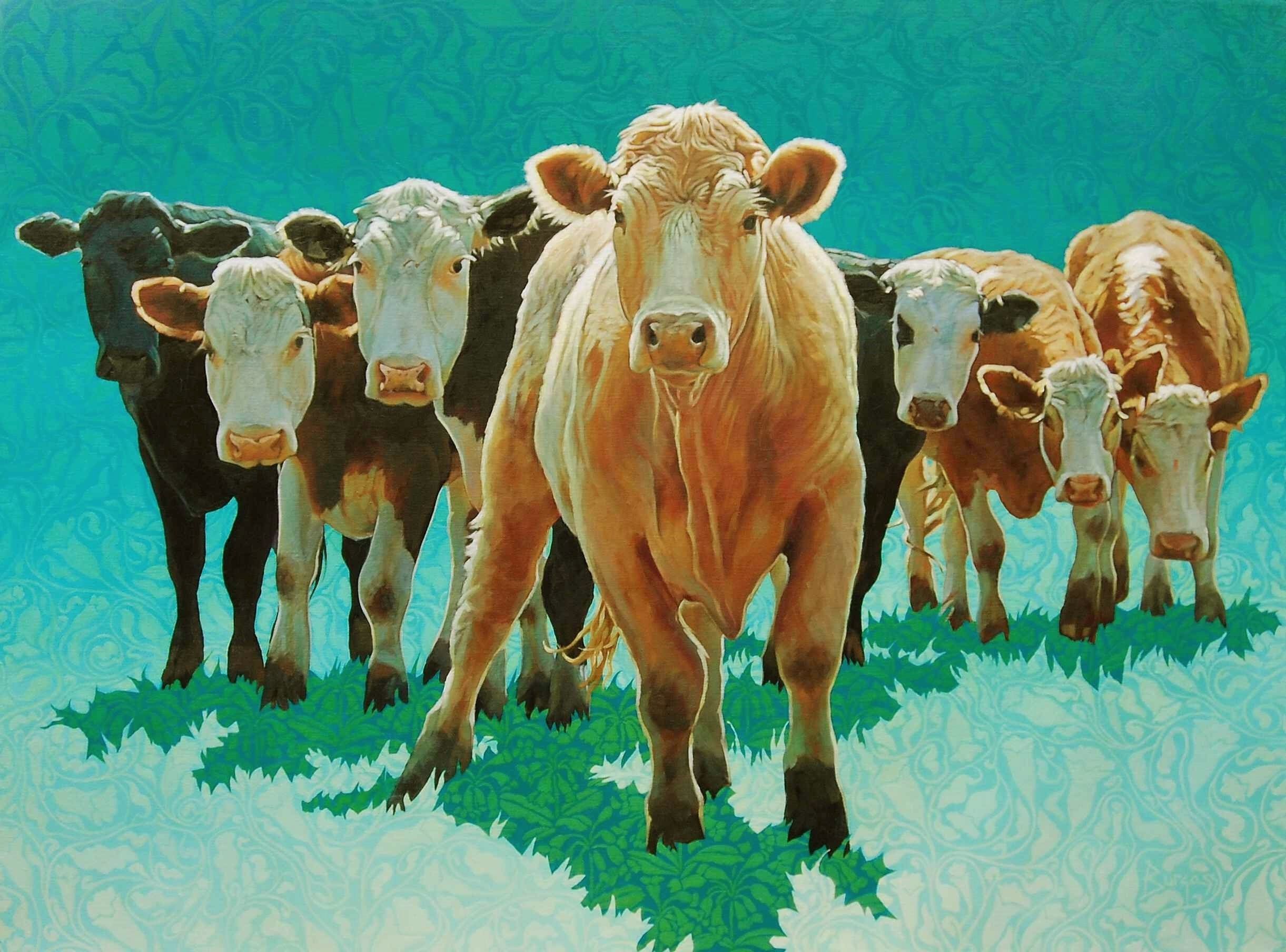 2442x1808 The Magnificent Seven By Paul Burgess. Artgallery.co.uk The Art - Magnificent Seven Painting