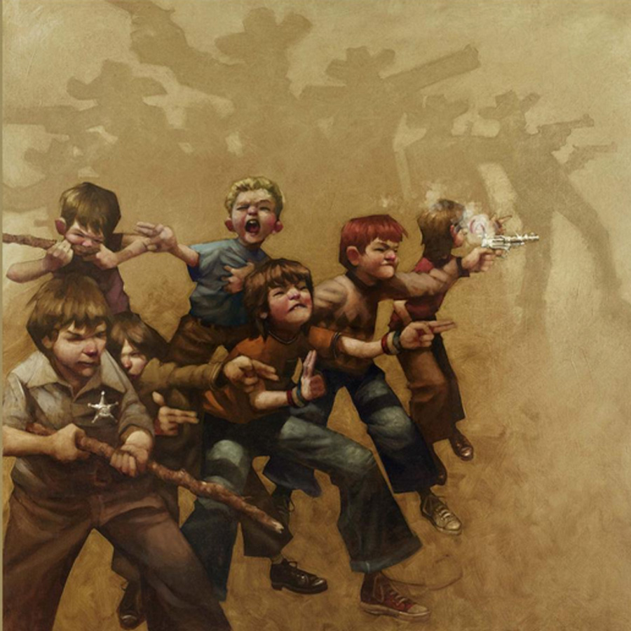 900x900 Guns Of The Magnificent Seven - Magnificent Seven Painting