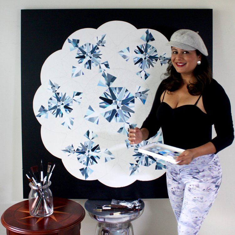 750x750 Magnificent Seven (Diamonds) In This Painting! To Me It Looked - Magnificent Seven Painting