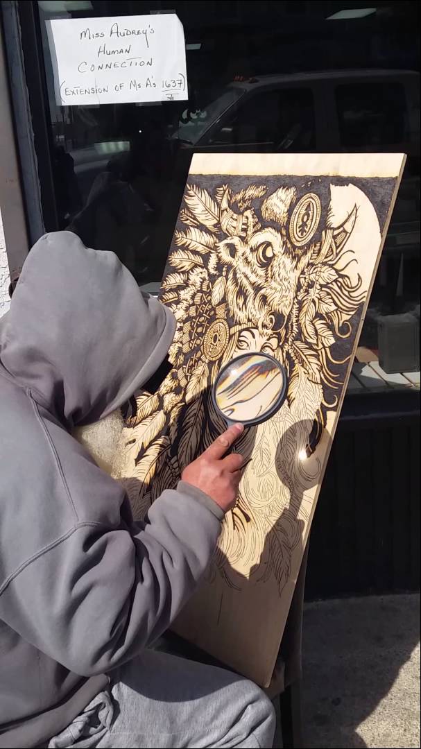 607x1080 Creating Art With A Magnifying Glass - Magnifying Glass Painting