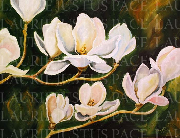 700x540 Magnolia Painting By Texas Artist Laurie Pace By Artist Laurie - Magnolia Painting