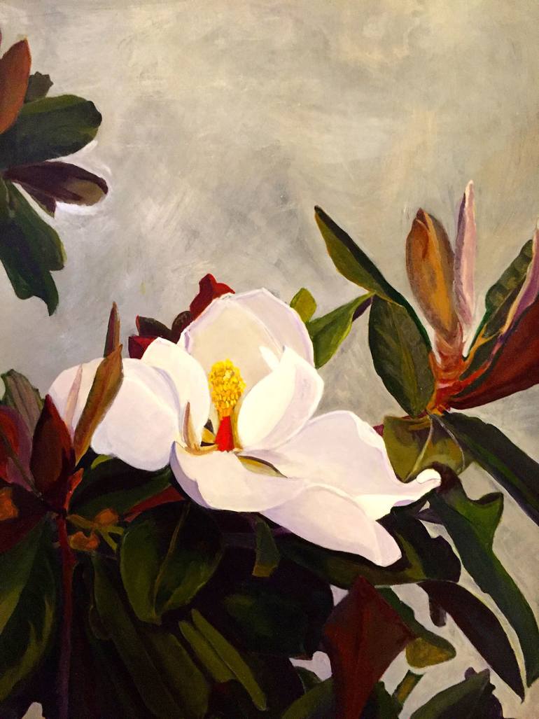 770x1027 Saatchi Art Darwin's Magnolia Painting By Alida Whitney Morgan - Magnolia Painting