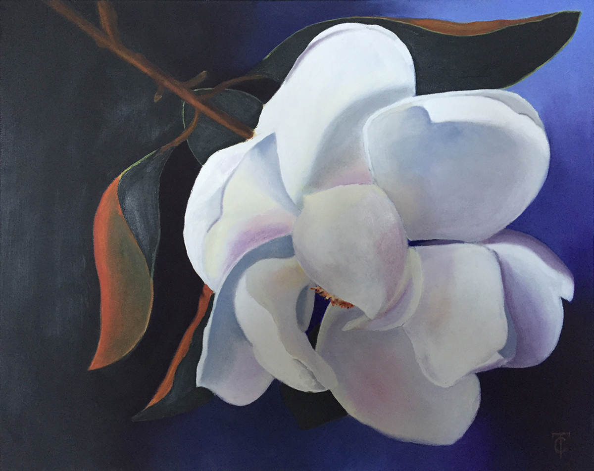 1200x952 Flora - Magnolia Painting On Canvas