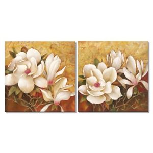 300x300 Framed Magnolia Flowers Floral Giclee Wall Art Painting Canvas - Magnolia Painting On Canvas