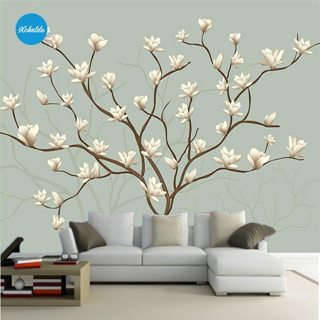 640x640 Xchelda 3d Mural Wallpapers Custom Painting Magnolia Tree Design - Magnolia Tree Painting