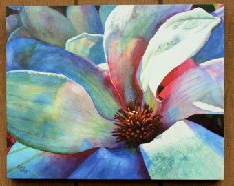 340x270 Magnolia Painting Etsy - Magnolia Watercolor Painting