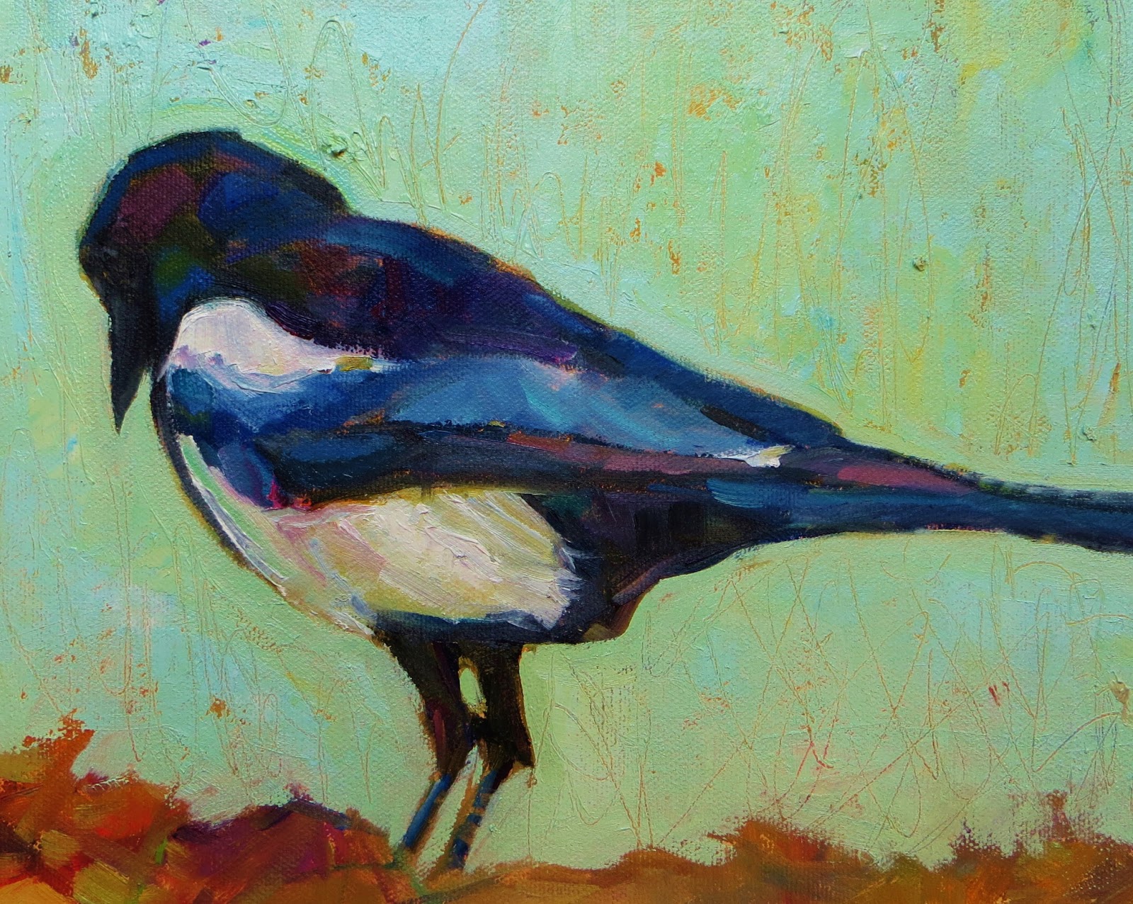 1600x1276 Colorful Connections Painting With A Magpie Mind - Magpie Painting