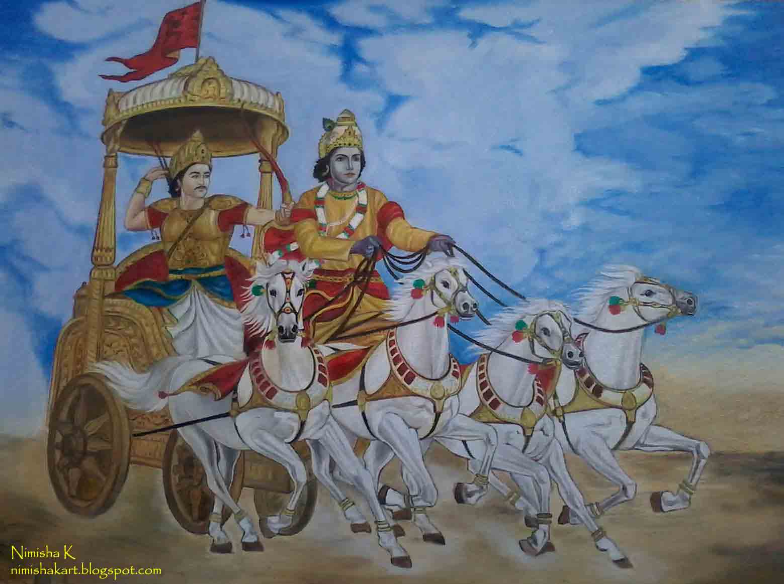 Mahabharata Painting At PaintingValley.com | Explore Collection Of ...