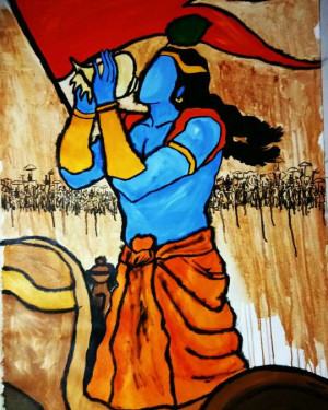 300x375 Paintings - Mahabharata Painting