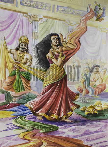 440x600 Scene From Mahabharata Shurua(R)t - Mahabharata Painting