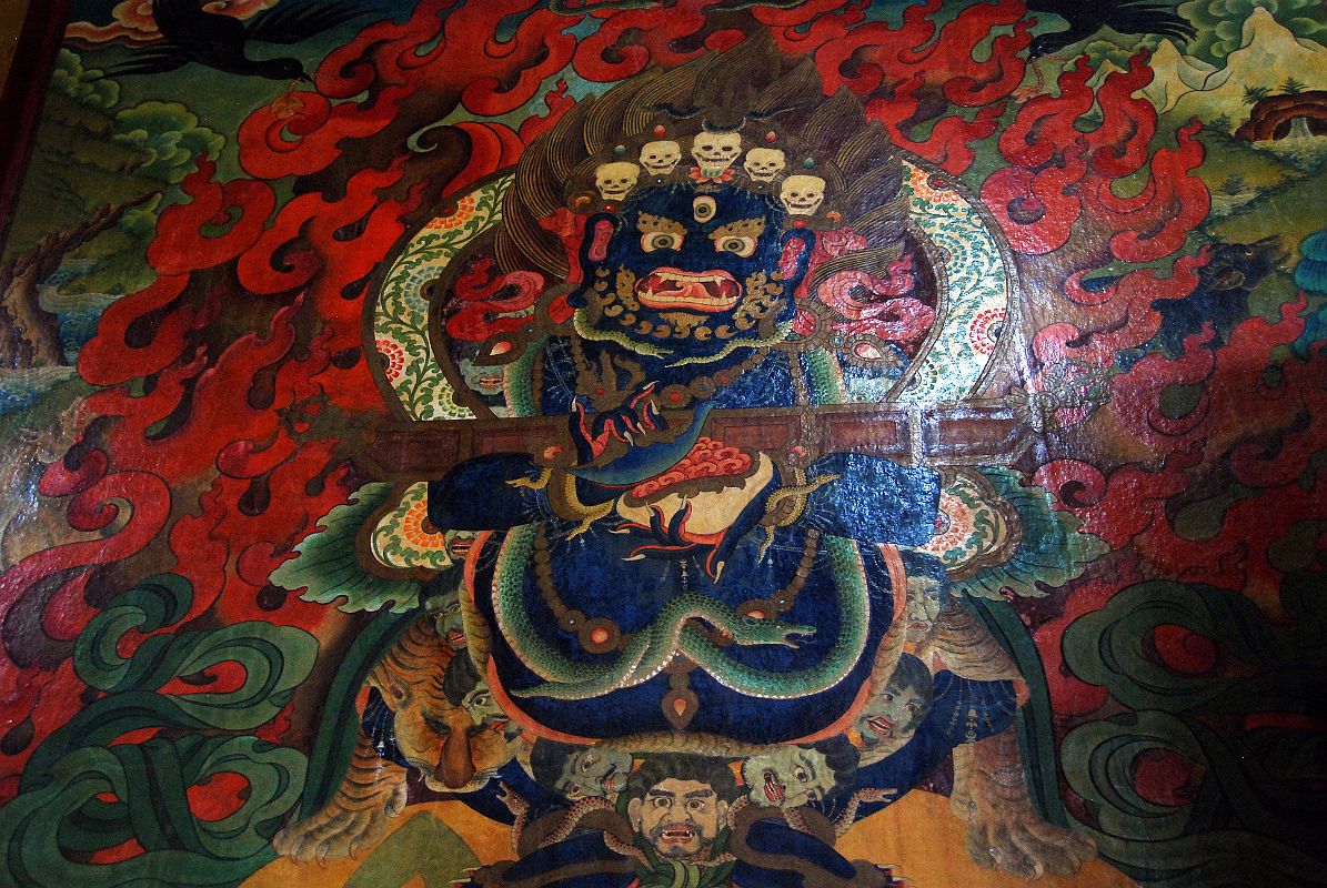 1195x800 Kathmandu Boudhanath 10 3 Mahakala Painting In Jamchen Gompa - Mahakala Painting