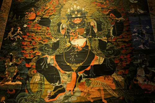 500x332 Mahakala Thangka Buddhist Art, Thangka Painting Amp Courses By - Mahakala Painting