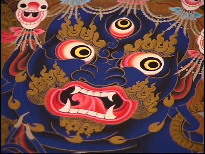 720x540 Painting Buddhism Nepal Sd Stock Video 999 108 827 - Mahakala Painting