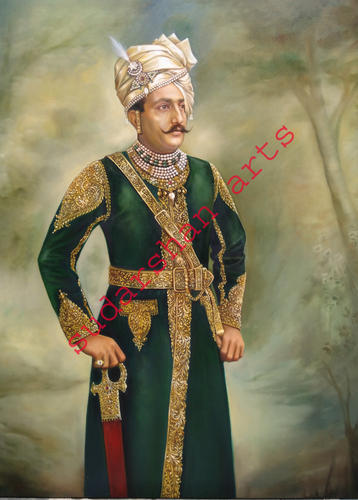 358x500 Oil Indian Maharaja Painting, Size 48x36, Rs 35000 Per Piece - Maharaja Painting