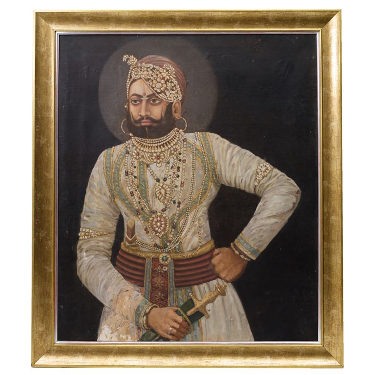 768x768 Painting Of An Indian Maharaja - Maharaja Painting