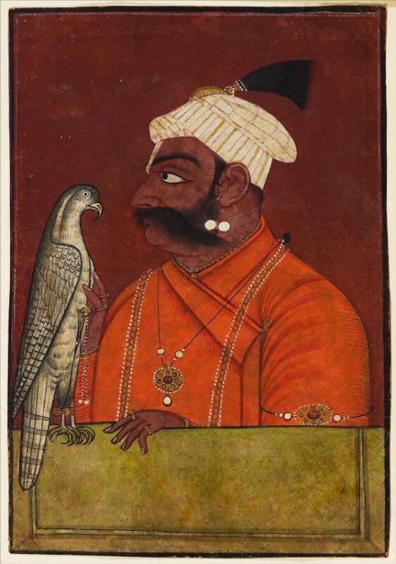 562x800 Indian Miniature Art - Maharaja Painting