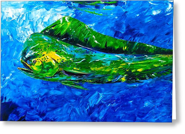646x470 Mahi Mahi Painting By Kevin Brown - Mahi Mahi Painting