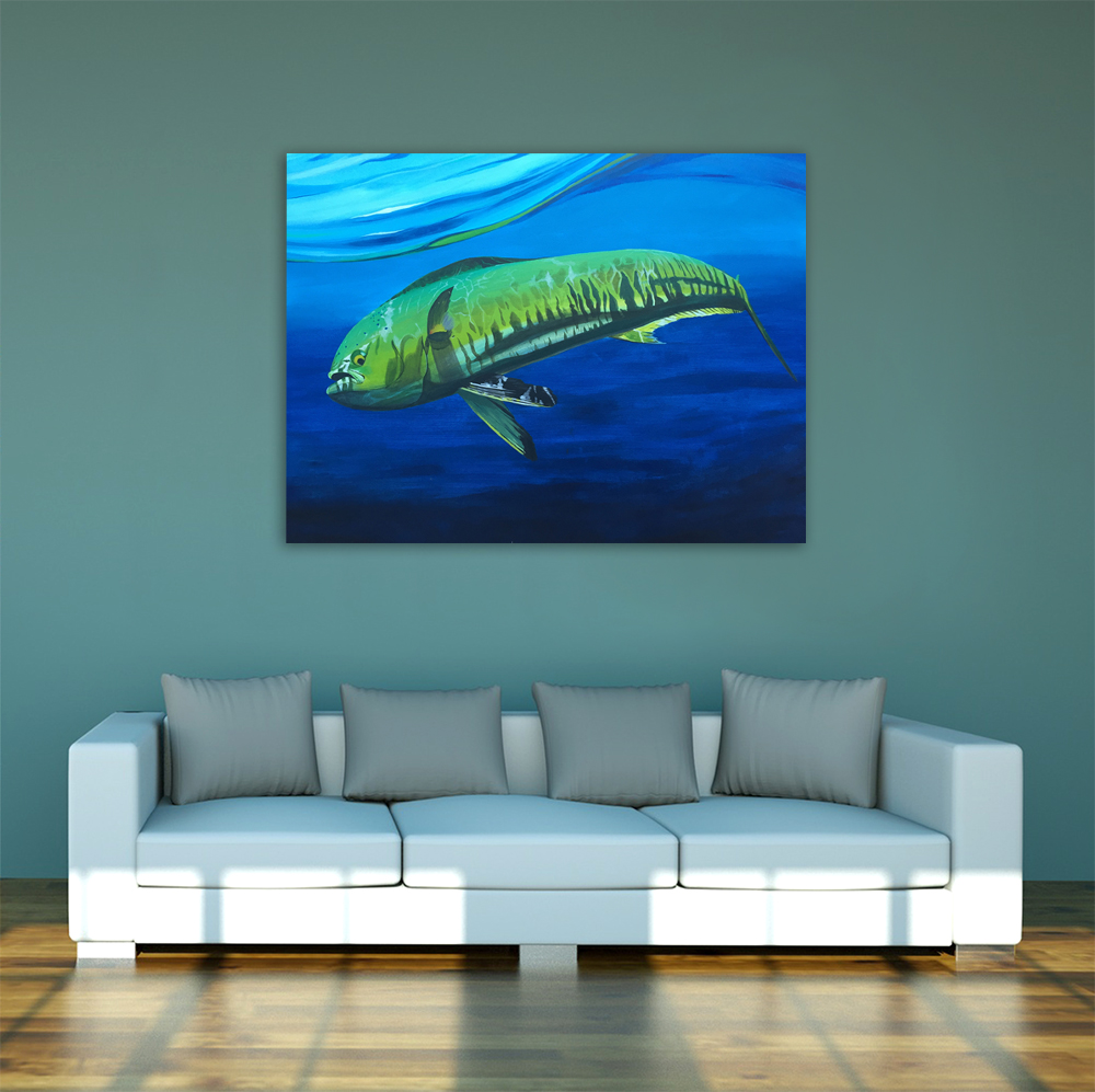 1000x997 Mahi Mahi Painting - Mahi Painting