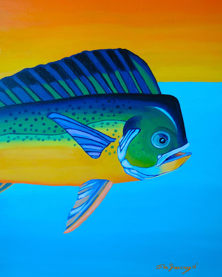 720x900 Mahi Mahi Painting By John Sweeney - Mahi Painting