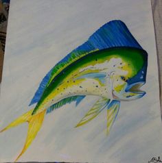 236x238 Mahi Painting Art Paintings, Fish And Watercolor - Mahi Painting