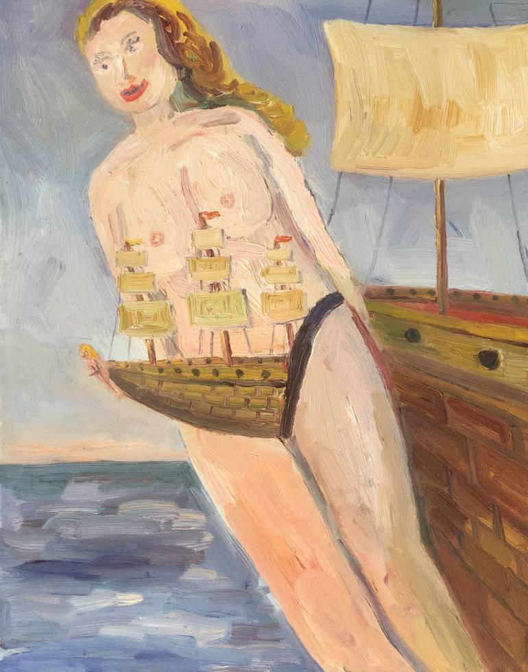 770x979 Saatchi Art Strap On Maiden Painting By John Kilduff - Maiden Painting